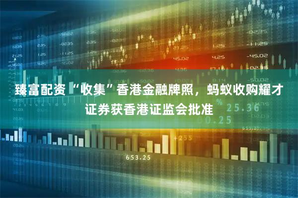 臻富配资 “收集”香港金融牌照，蚂蚁收购耀才证券获香港证监会批准